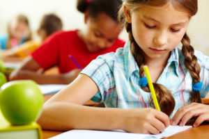 students studying